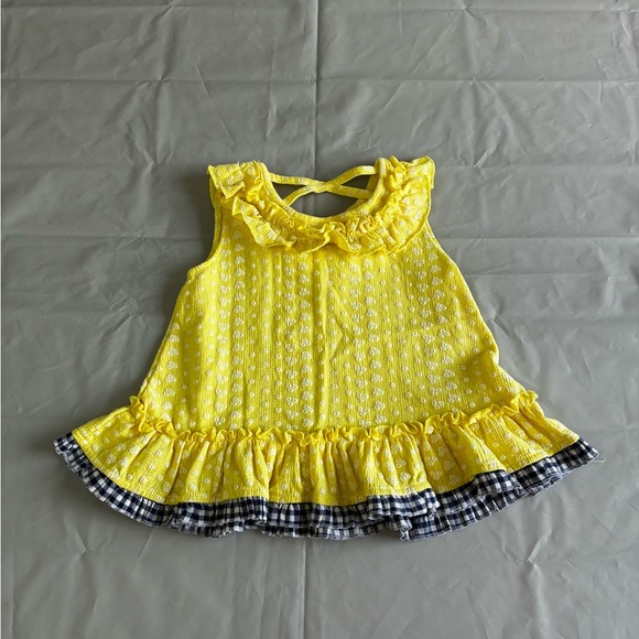 Little Lass Girls Sunflower 2 Piece Set Outfit Yellow Size 6 - Picture 7 of 10